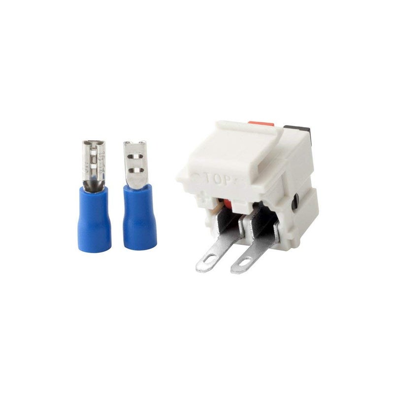 VSEER Speaker Keystone Jack â€“ Spring Loaded Speaker Jack for Keystone Wall Plate, Female to Female, for Home Theater Wall Plates - White (2 Pack) - Image 2